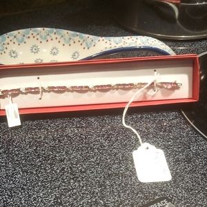 Woman's 10kt YG Ruby and diamond bracelet